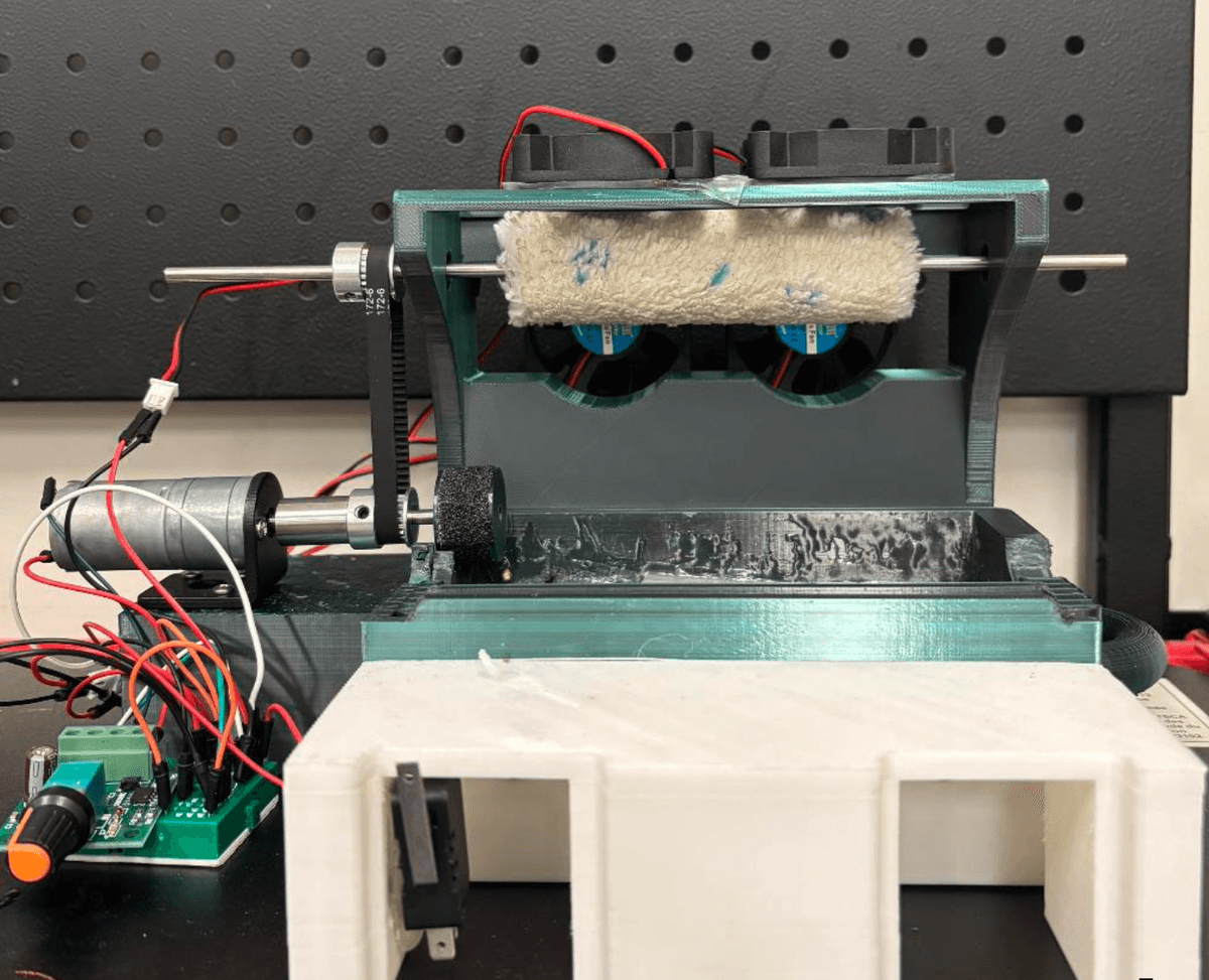 Front view of docking station prototype